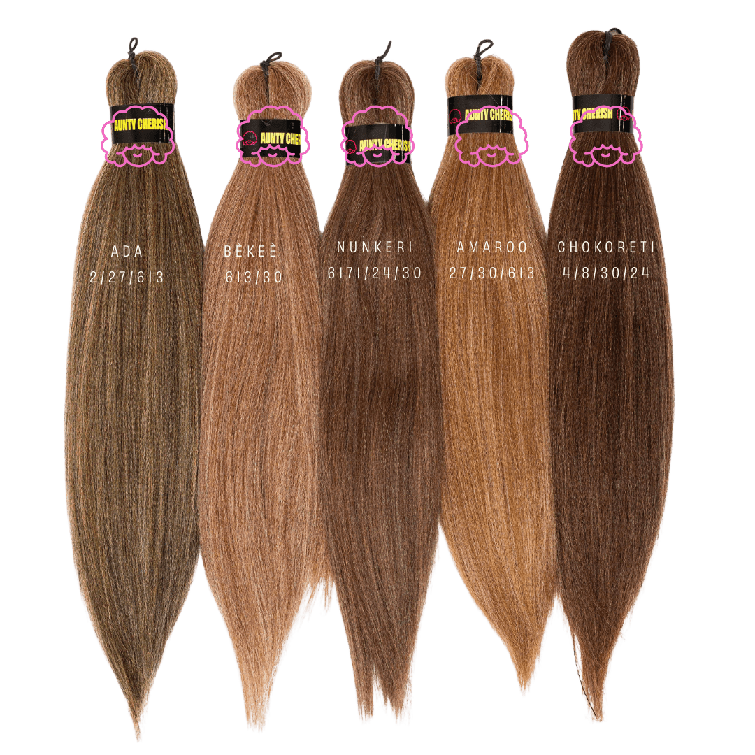 16" Pre - Stretched Hair for Braids 1B by Aunty Cherish | Pre - stretched Braiding Hair Extensions Australia
