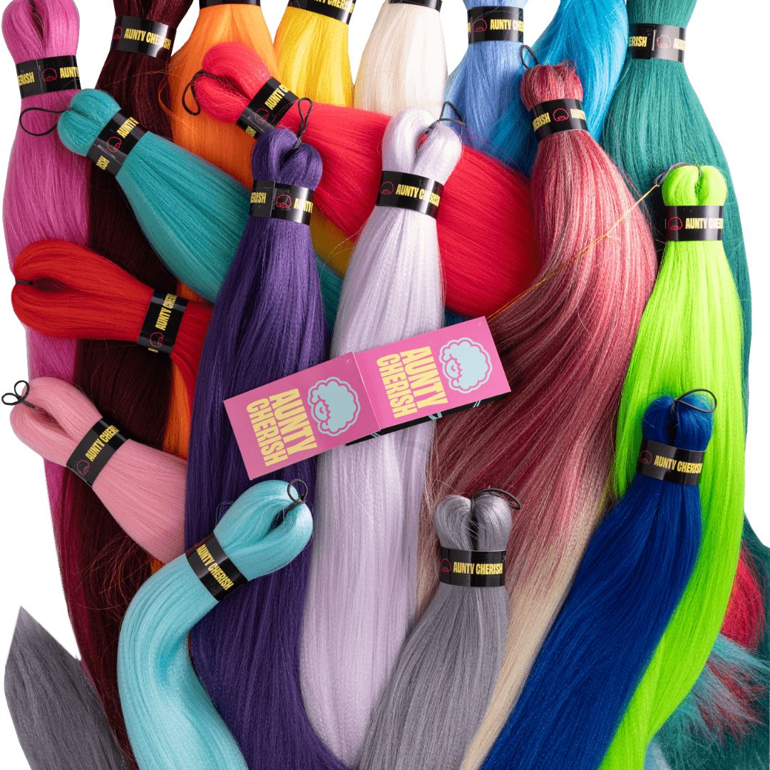 26” Pre - Stretched Hair for Braids, Locs & Creative Styles 1B by Aunty Cherish | Pre - stretched Braiding Hair Extensions Australia