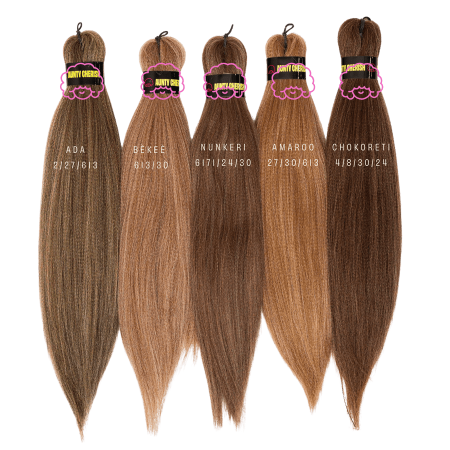 16" Pre - Stretched Hair for Braids 1B by Aunty Cherish | Pre - stretched Braiding Hair Extensions Australia
