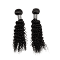 16" Deep Wave Human Hair Weft Bundle - Natural Black (100g) by Aunty Cherish | Pre - stretched Braiding Hair Extensions Australia
