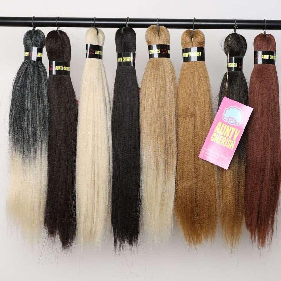 16 Inch Pre-Stretched Braiding Hair 1B – Natural Black by Aunty Cherish | Pre-stretched Braiding Hair Extensions Australia