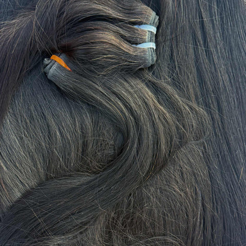 Straight Human Hair Bundle – Natural Black 18" by Aunty Cherish | Pre - stretched Braiding Hair Extensions Australia
