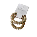 Spring/SpiralHair Ties pair Gold by Aunty Cherish | Pre - stretched Braiding Hair Extensions Australia