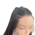 Natural Black Silky straight Human hair wig by Aunty Cherish | Pre - stretched Braiding Hair Extensions Australia