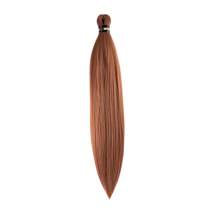 Auburn pre-stretched braiding hair