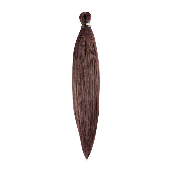 Dark Auburn pre-stretched braiding hair
