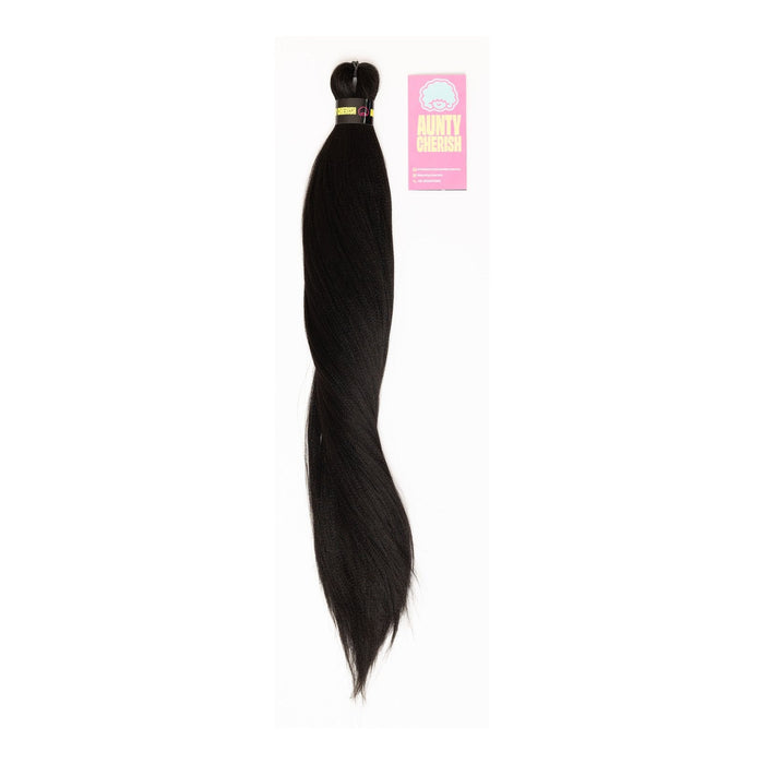 Natural Black pre-stretched braiding hair