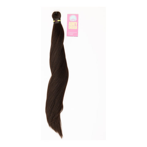 52 Inch Pre-Stretched Braiding Hair (26" Braided) 4 – Chocolate Brown by Aunty Cherish | Pre-stretched Braiding Hair Extensions Australia