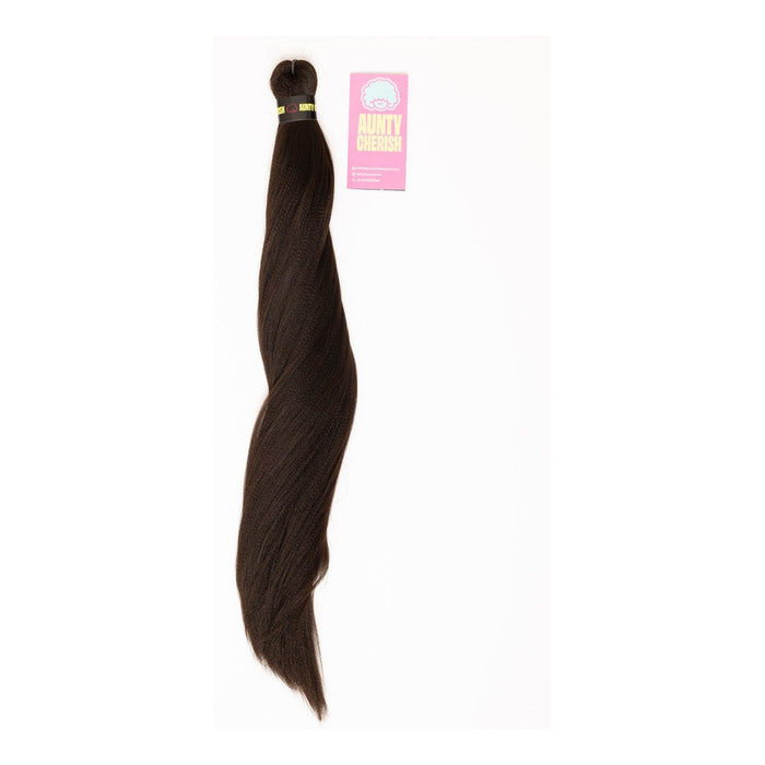 Chocolate Brown pre-stretched braiding hair