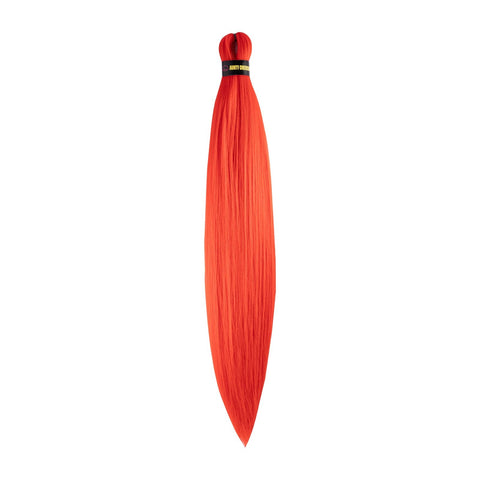 52 Inch Pre-Stretched Braiding Hair (26" Braided) Red – True Fire Red by Aunty Cherish | Pre-stretched Braiding Hair Extensions Australia