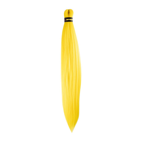 52 Inch Pre-Stretched Braiding Hair (26" Braided) Yellow – Bright Sun Yellow by Aunty Cherish | Pre-stretched Braiding Hair Extensions Australia