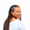 26 Inch Pre - Stretched Braiding Hair - Blended Colours ẸLẸWA 1B/350 by Aunty Cherish | Pre - stretched Braiding Hair Extensions Australia