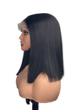 Natural Black Bob wig by Aunty Cherish | Pre - stretched Braiding Hair Extensions Australia
