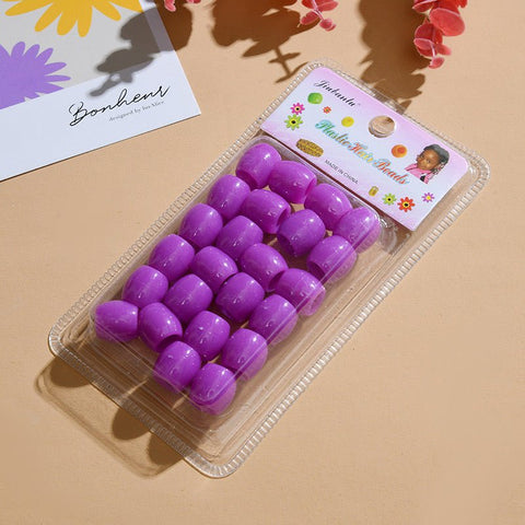 Ceramic Hair Beads Irish Purple by Aunty Cherish | Pre - stretched Braiding Hair Extensions Australia