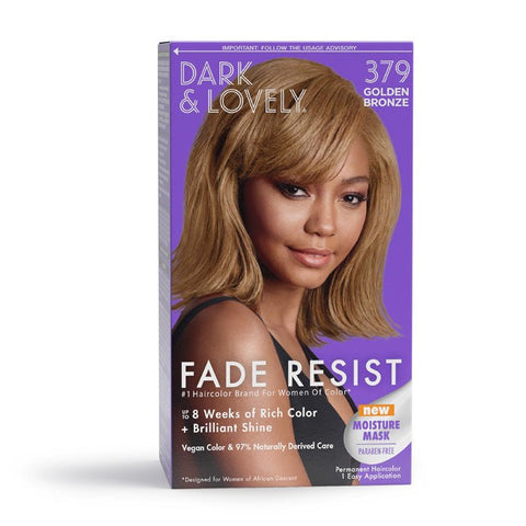 Dark & Lovely Fade Resist Permanent Hair Colour 379 Golden Bronze by Aunty Cherish | Pre-stretched Braiding Hair Extensions Australia