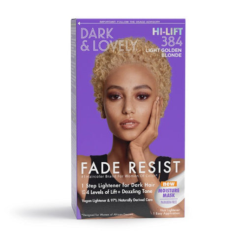 Dark & Lovely Fade Resist Permanent Hair Colour 384 Light Golden Blonde by Aunty Cherish | Pre-stretched Braiding Hair Extensions Australia