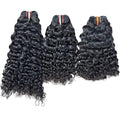 Natural black Burmese curls human hair bundles (3 bundles/pack) 14 inch by Aunty Cherish | Pre - stretched Braiding Hair Extensions Australia
