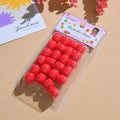 Ceramic Hair Beads Red by Aunty Cherish | Pre - stretched Braiding Hair Extensions Australia