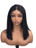 Natural Black Bob wig by Aunty Cherish | Pre - stretched Braiding Hair Extensions Australia