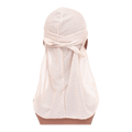 Mesh Durag Navy Blue by Aunty Cherish | Pre - stretched Braiding Hair Extensions Australia