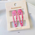 Colourful Gloss Barrettes pair Polka Pink by Aunty Cherish | Pre - stretched Braiding Hair Extensions Australia