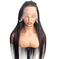 Natural Black Silky straight Human hair wig by Aunty Cherish | Pre - stretched Braiding Hair Extensions Australia