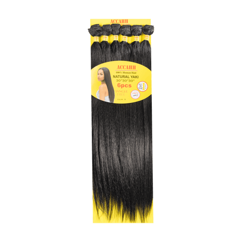 ACCAHH - YAKI Natural Yaki Hair Extensions 1 by Aunty Cherish | Pre - stretched Braiding Hair Extensions Australia