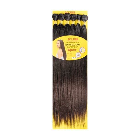 ACCAHH - YAKI Natural Yaki Hair Extensions T1/33 by Aunty Cherish | Pre - stretched Braiding Hair Extensions Australia