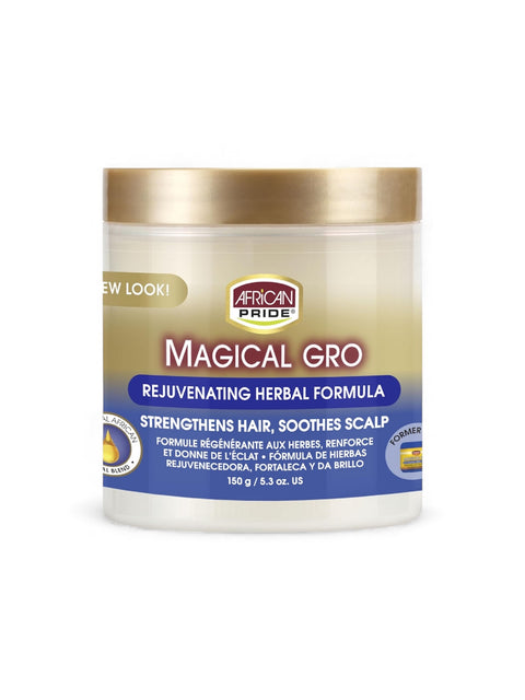 African Pride Magical Gro Hair Stregthener Rejuvenating Herbal Formula 150g (5.3oz) by Aunty Cherish | Pre - stretched Braiding Hair Extensions Australia
