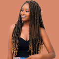 New Butterfly Locs 20 inches (48 strands/pack) 1B by Aunty Cherish | Pre - stretched Braiding Hair Extensions Australia