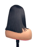 Natural Black Bob wig by Aunty Cherish | Pre - stretched Braiding Hair Extensions Australia