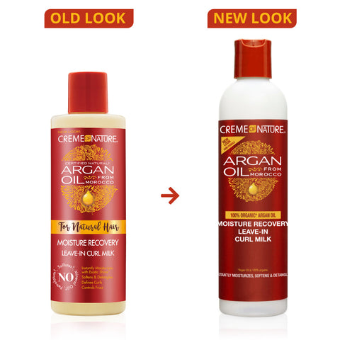 Creme of Nature Moisture Recovery Leave-In Curl Milk - old look and new look