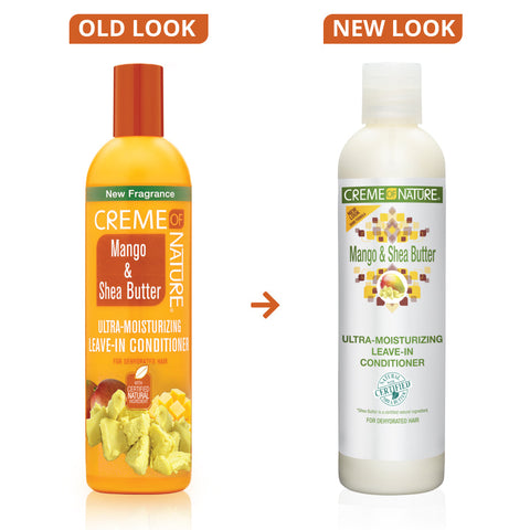 Creme of Nature Mango & Shea Butter Leave-In Conditioner - old look and new look