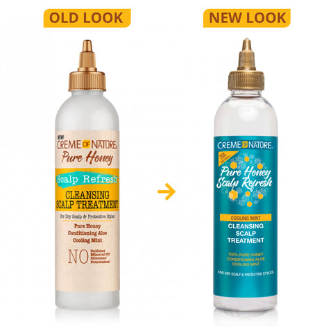 Creme of Nature Pure Honey Cleansing Scalp Treatment - old look and new look