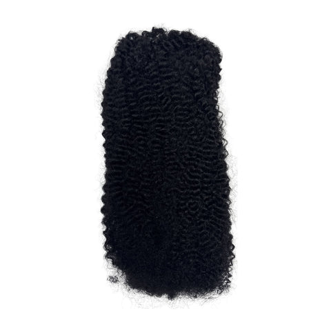 Afro Kinky Bulk Human Hair 1B - Natural Black 1 Pack 50g by Aunty Cherish | Pre - stretched Braiding Hair Extensions Australia