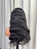 Natural black headband bodywave wig by Aunty Cherish | Pre - stretched Braiding Hair Extensions Australia