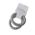 Spring/SpiralHair Ties pair Silver by Aunty Cherish | Pre - stretched Braiding Hair Extensions Australia