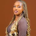 French Curl Braid 22" 1B by Aunty Cherish | Pre - stretched Braiding Hair Extensions Australia