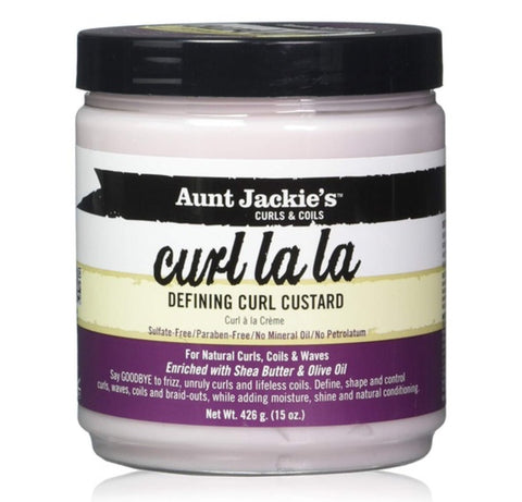 Aunt Jackie's Curl La La Defining Curl Custard 426g (15oz) by Aunty Cherish | Pre - stretched Braiding Hair Extensions Australia