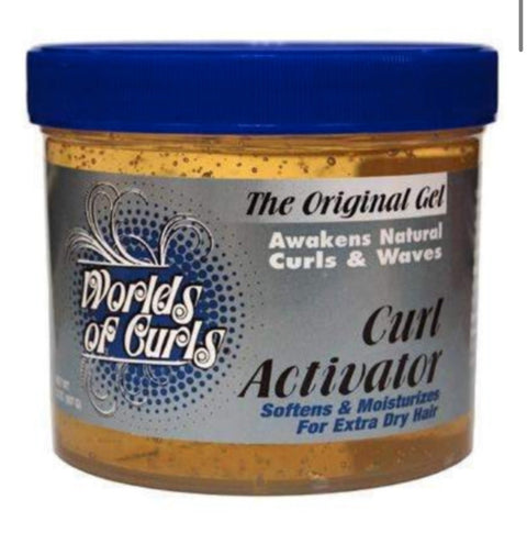 WORLD OF CURLS CURL ACTIVATOR Extra Dry Hair 459g by Aunty Cherish | Pre - stretched Braiding Hair Extensions Australia