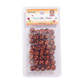 Wooden Hair Beads Damask by Aunty Cherish | Pre - stretched Braiding Hair Extensions Australia