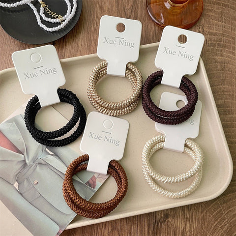 Woven Hair - tie pair Black by Aunty Cherish | Pre - stretched Braiding Hair Extensions Australia