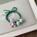 Bear Ornament Hair Tie Purple bear by Aunty Cherish | Pre - stretched Braiding Hair Extensions Australia