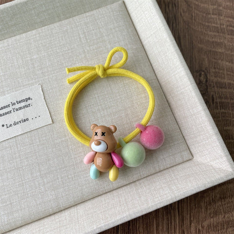 Bear Ornament Hair Tie Brown bear by Aunty Cherish | Pre - stretched Braiding Hair Extensions Australia