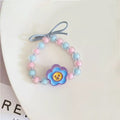 Children handmade bracelet Blue Flower by Aunty Cherish | Pre - stretched Braiding Hair Extensions Australia