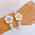 Children handmade bracelet Blue Flower by Aunty Cherish | Pre - stretched Braiding Hair Extensions Australia