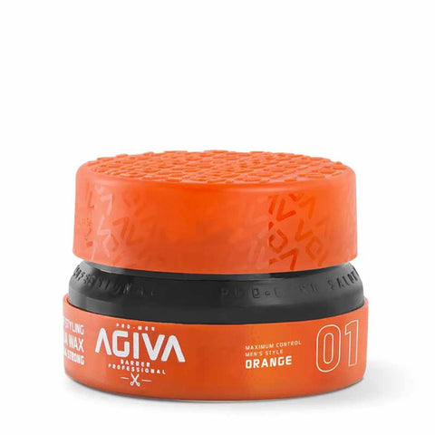 Agiva Aqua Wax Strong Orange 01 155 mL by Aunty Cherish | Pre - stretched Braiding Hair Extensions Australia