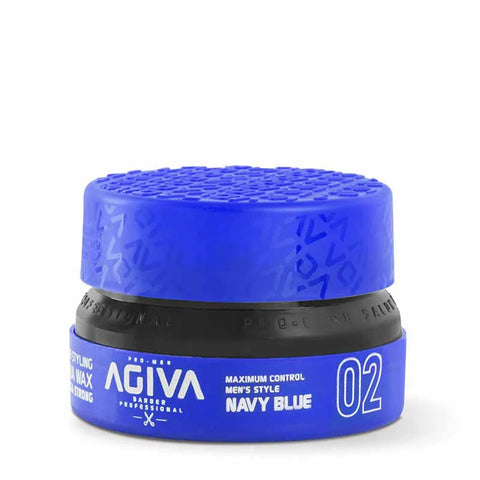 Agiva Aqua Wax Ultra Strong Navy Blue 02 155 mL by Aunty Cherish | Pre - stretched Braiding Hair Extensions Australia