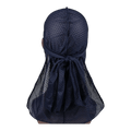 Mesh Durag Navy Blue by Aunty Cherish | Pre - stretched Braiding Hair Extensions Australia