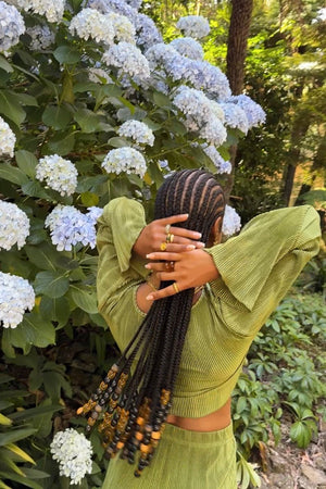 22 inch pre stretched braiding hair product display